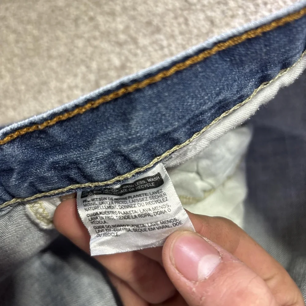 Levis 505 Jeans‎ Mens 36x32 Blue Medium Wash Relaxed Straight Leg Denim Casual